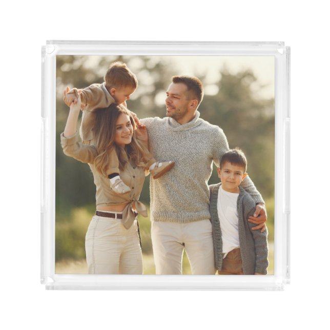 Design Your Own Single Photo Acrylic Tray (Front)