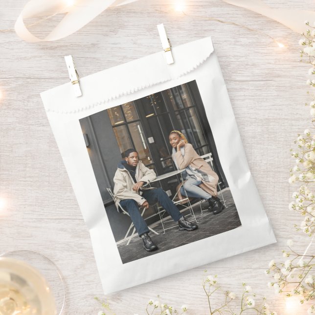 Design Your Own Single Photo Favor Bag (Clipped)