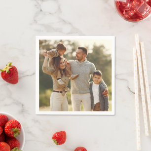 Design Your Own Single Photo Napkins