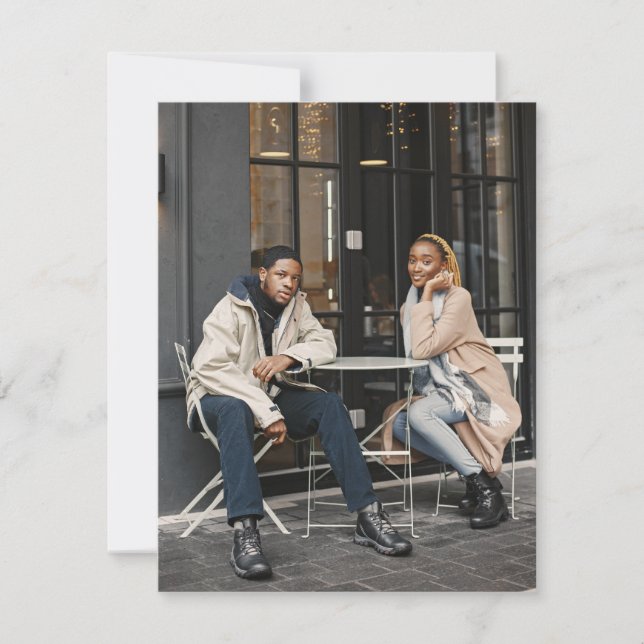 Design Your Own Single Photo Note Card (Front)