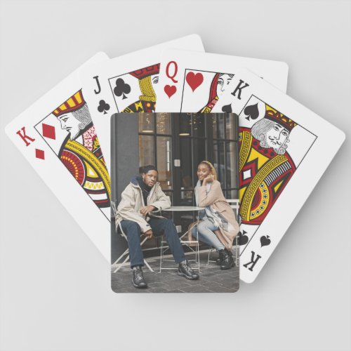 Design Your Own Single Photo Poker Cards