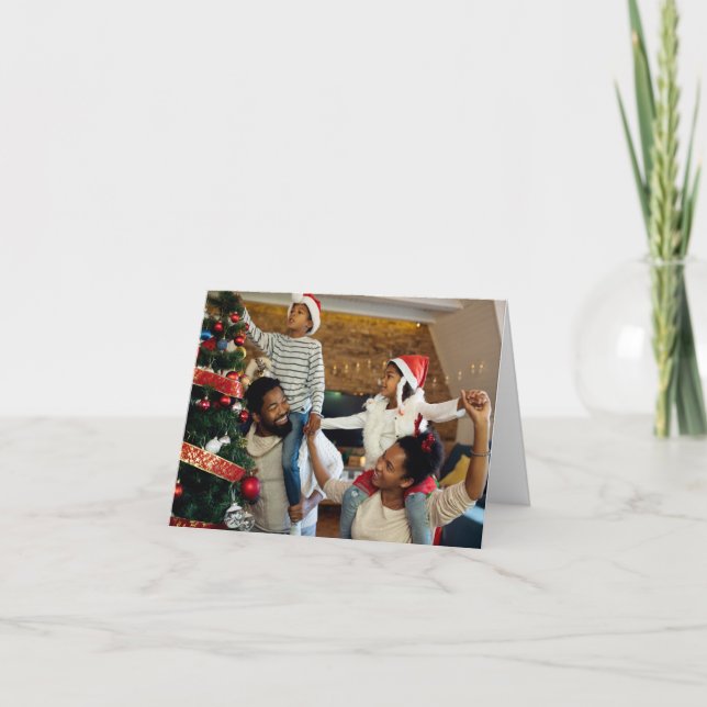 Design Your Own Single Photo Thank You Card (Front)