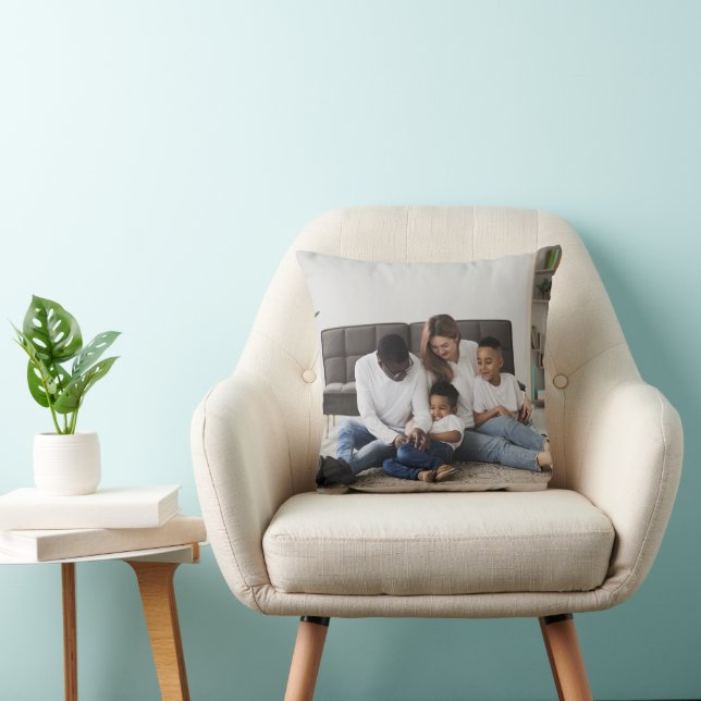 Design Your Own Single Photo Throw Pillow (Chair)