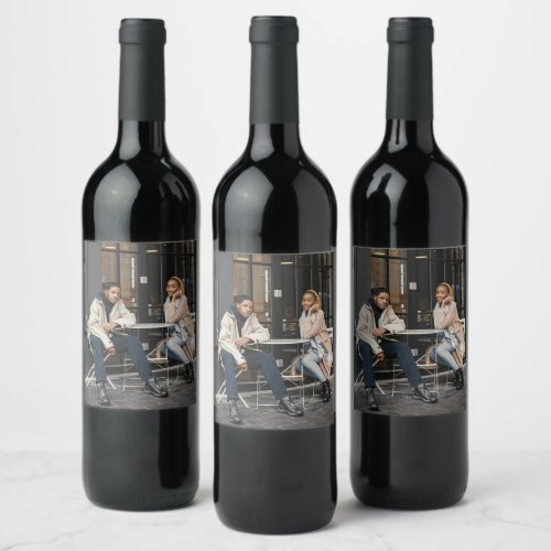 Design Your Own Single Photo Wine Label