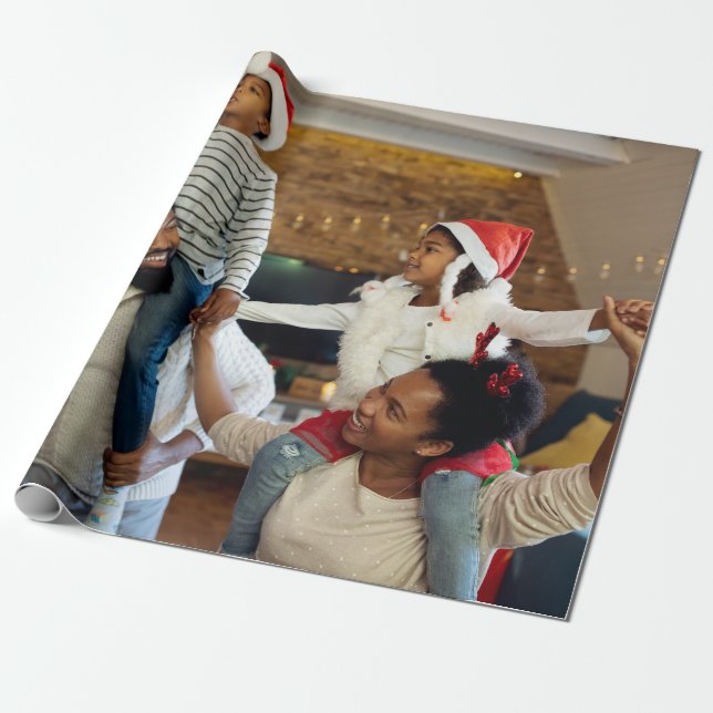 Design Your Own Single Photo Wrapping Paper (Unrolled)