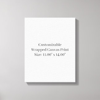 Design Your Own Size: 11" x 14" Canvas Print
