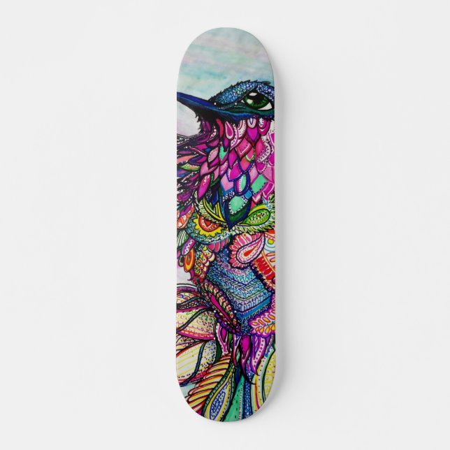 Design Your Own Skateboard Fantasy Bird in Flight Deck (Front)