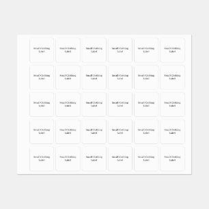 Design Your Own Small Square Clothing Label