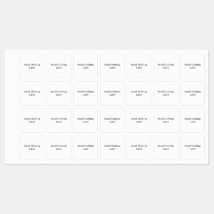 Design Your Own Small Square Iron On Clothing Kids' Labels