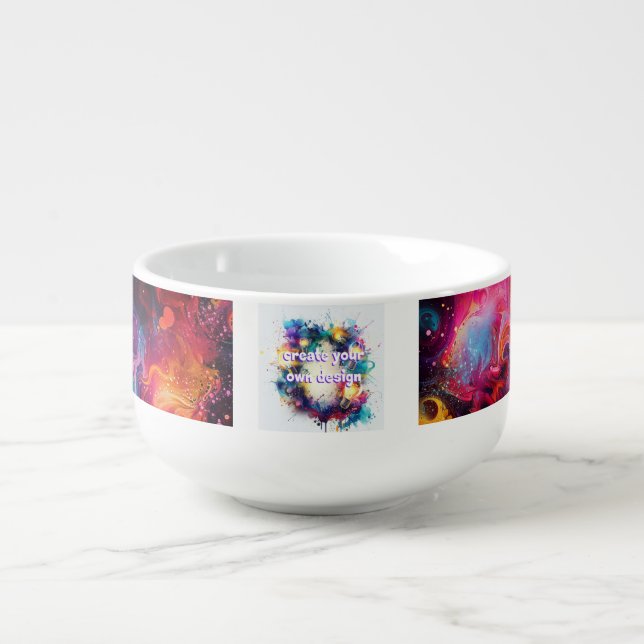 Design your own smoothing - unique and personal soup mug (Front)