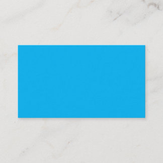 Design Your Own Solid Sky Blue Business Card