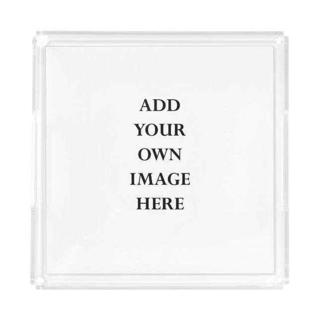 design your own square acrylic serving tray (Front)