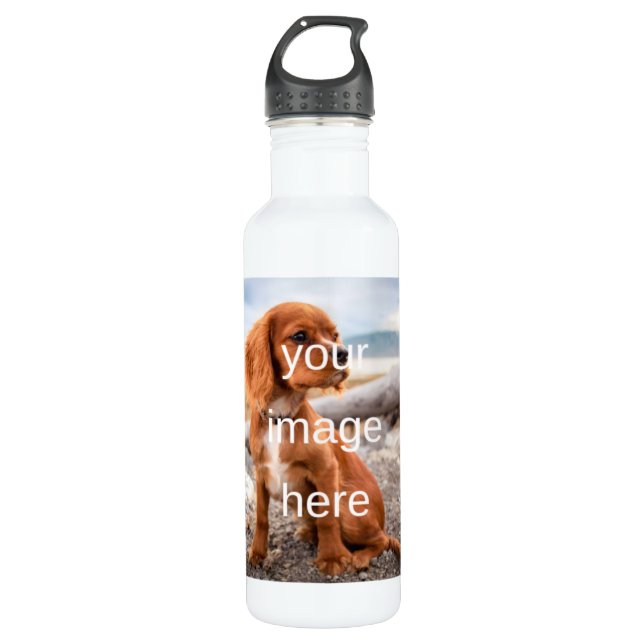 DESIGN YOUR OWN STAINLESS STEEL WATER BOTTLE (Front)