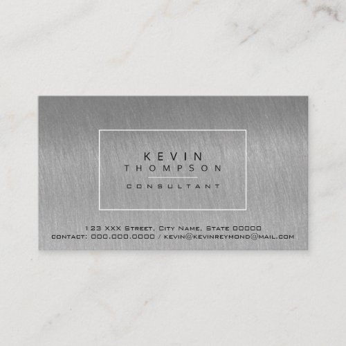 design your own steel gray pro standard business card