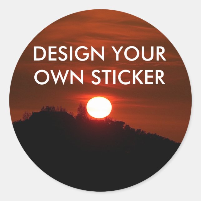 DESIGN YOUR OWN STICKERS Sticker (Front)