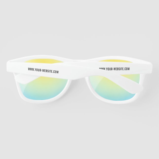 Design Your Own Sunglasses Example Custom Text (Back)