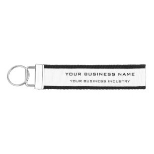 Design Your Own Text Name Business Wrist Keychain