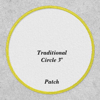 Design Your Own Traditional Circle 3" Patch