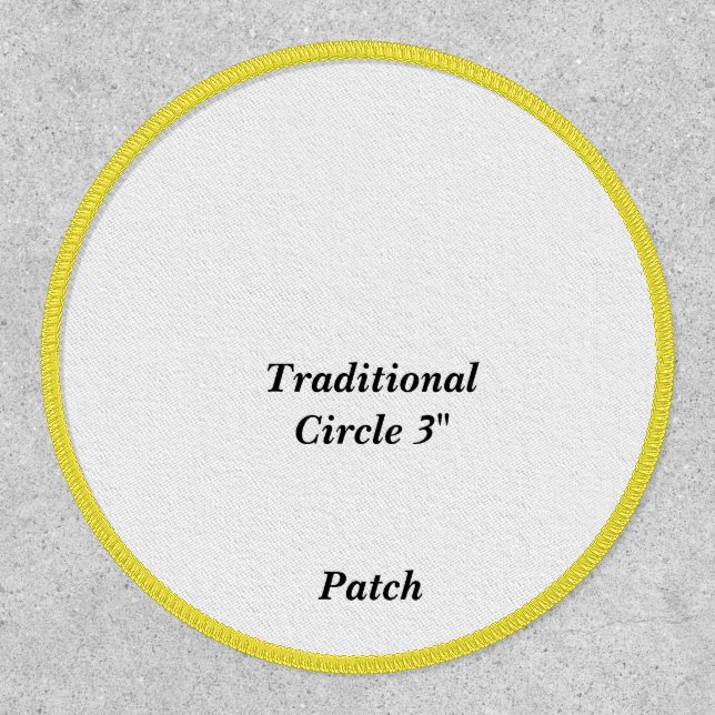 Design Your Own Traditional Circle 3" Patch (Front)