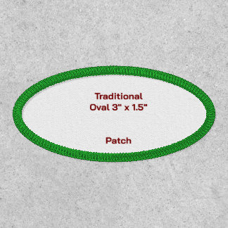 Design Your Own Traditional Oval 3" x 1.5" Patch