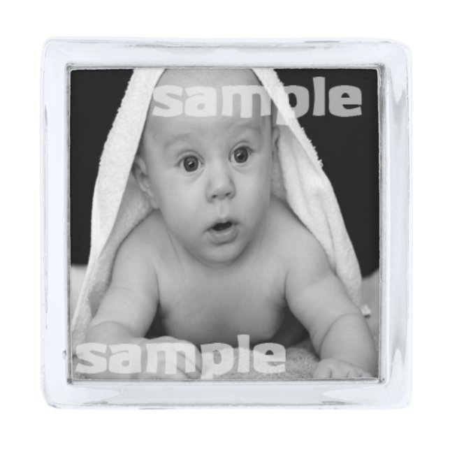 Design Your Own Unique Personalized Silver Finish Lapel Pin (Front)