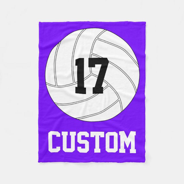 Design Your Own Volleyball Fleece Blanket (Front)