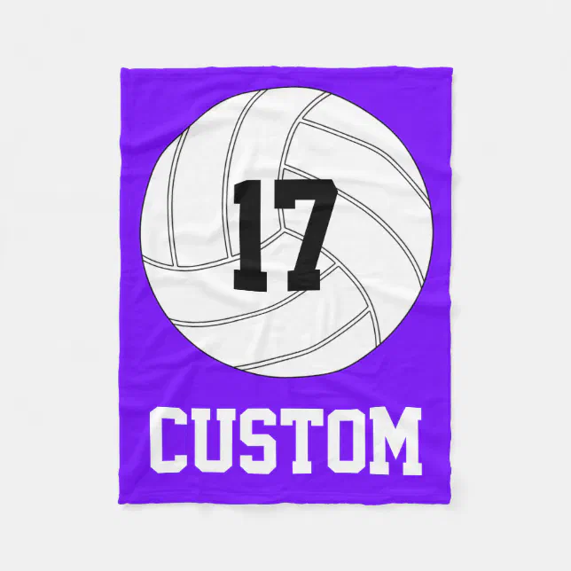Design Your Own Volleyball Fleece Blanket Zazzle