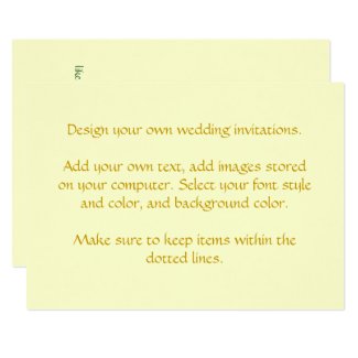 Design Your Own Wedding Invitations