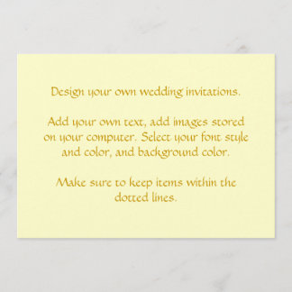 Design Your Own Wedding Invitations