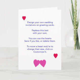 Design Your Own Wedding Invitations on Cards