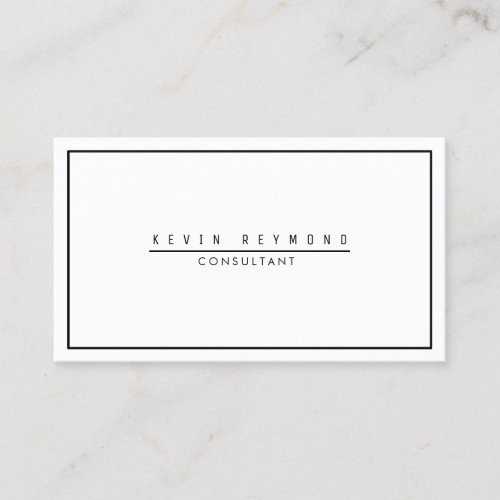 design your own white  plain professional business card