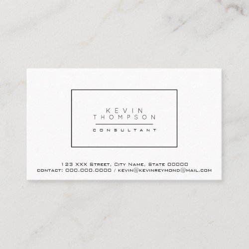 design your own white pro standard business card