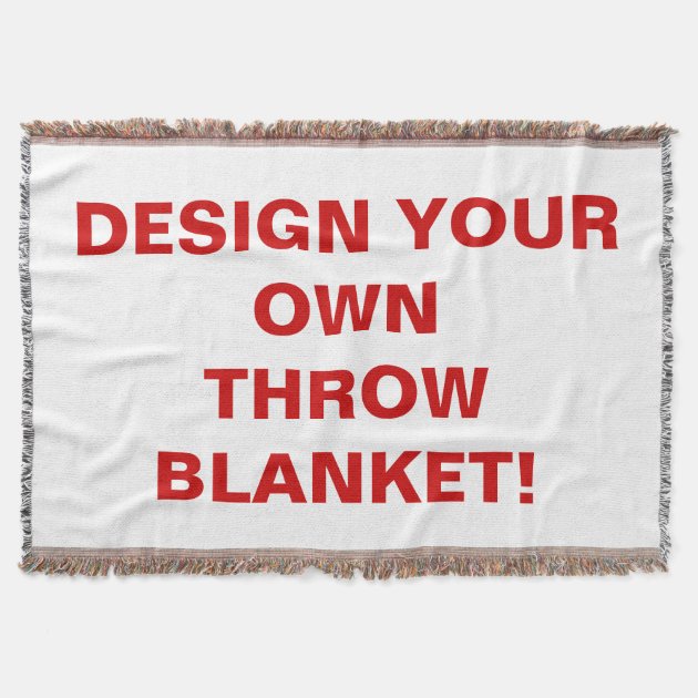 Design Your Own Woven Throw Blanket Zazzle