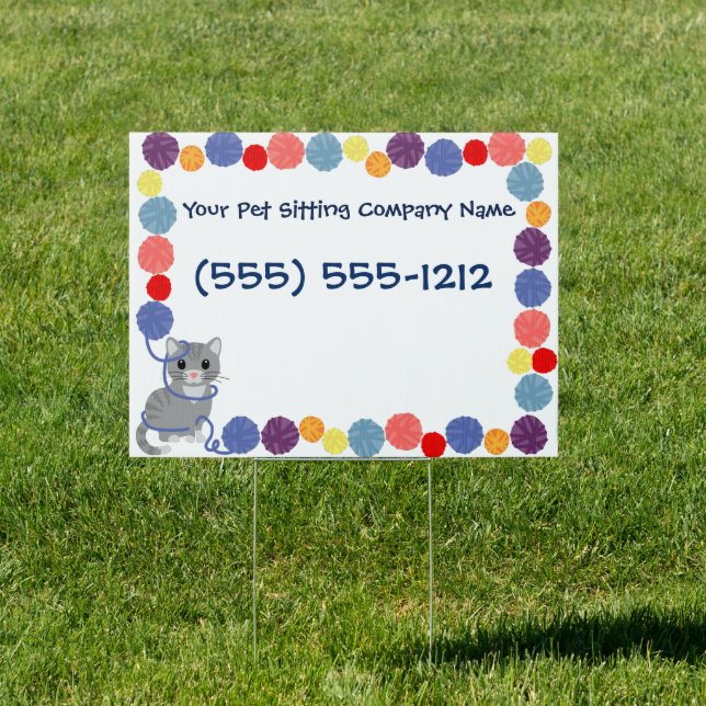 Design your own Yard Sign Pet Sitting Business (Insitu)