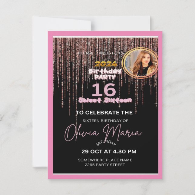Design Your Perfect Birthday Invitation (Front)