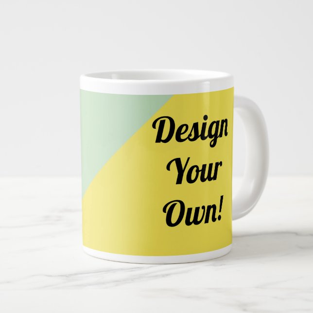 Design Your Personalise Gift Giant Coffee Mug (Front Right)