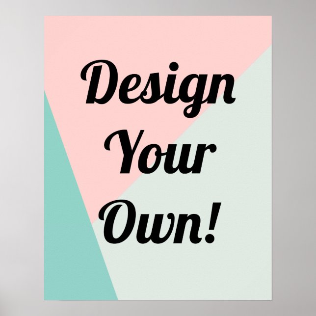 Design Your Personalized Gifts Poster (Front)