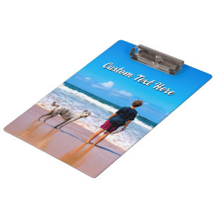 Design Your Pet Photo Clipboard Personalized Text
