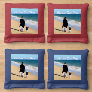 Design Your Photo and Custom Text Cornhole Bags