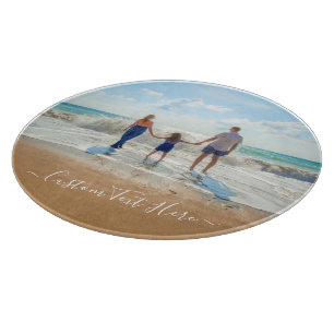 Design Your Photo Cutting Board Gift Add Text Name