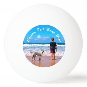 Design Your Photo Ping Pong Ball Gift Custom Text