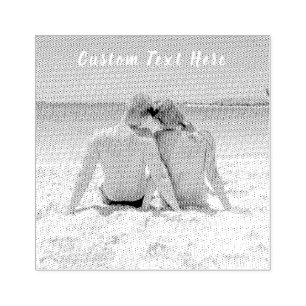 Design Your Photo Rubber Stamp with Custom Text