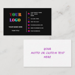 Design Your Promotional Business Cards Example