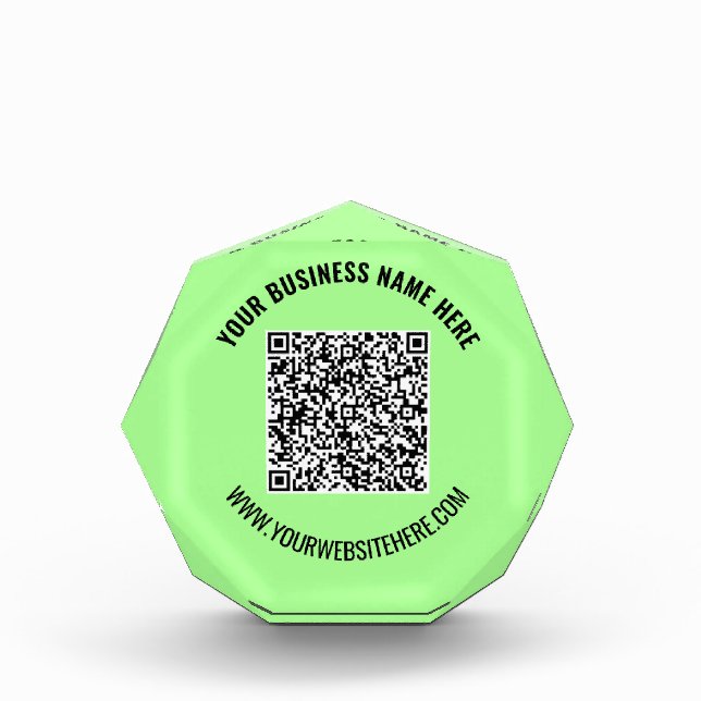 Design Your QR Code Custom Text Acrylic Award Gift (Front)