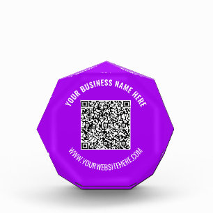 Design Your QR Code Custom Text Acrylic Award Gift