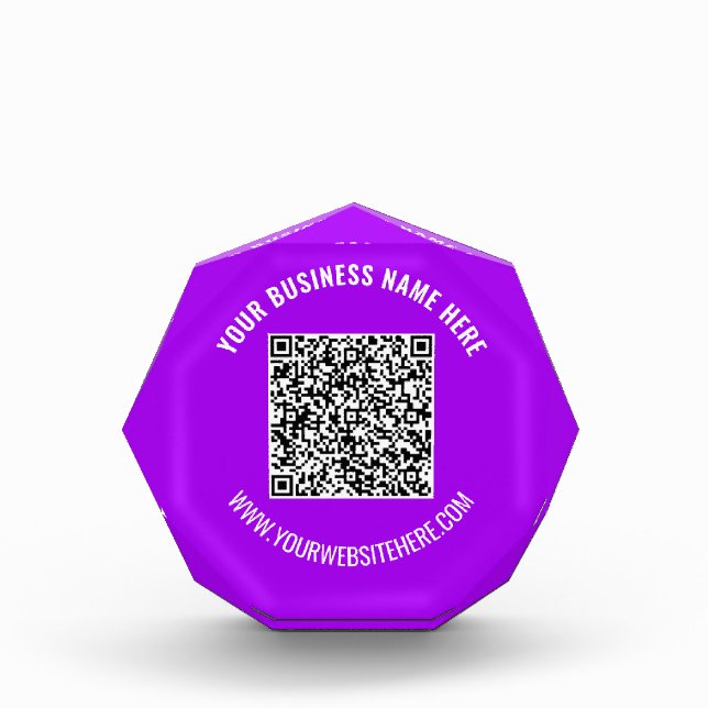 Design Your QR Code Custom Text Acrylic Award Gift (Front)