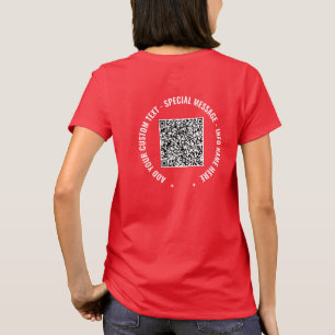 Design Your QR Code Custom Text T-Shirt Template