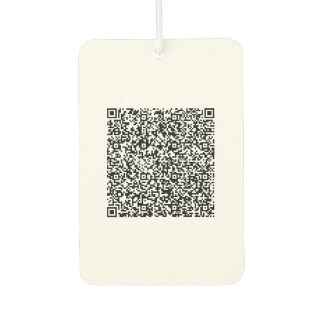 Design Your QR Code Personalized Car Air Freshener (Front)