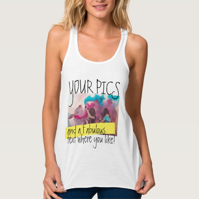 Design your Tank Top! Personalized Photo T-Shirt (Front)