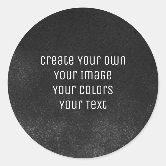 Design Your Way - Create Your Own Classic Round Sticker (Front)